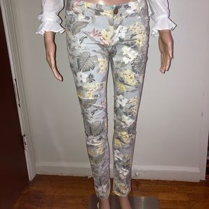 Floral jeans